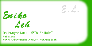 eniko leh business card